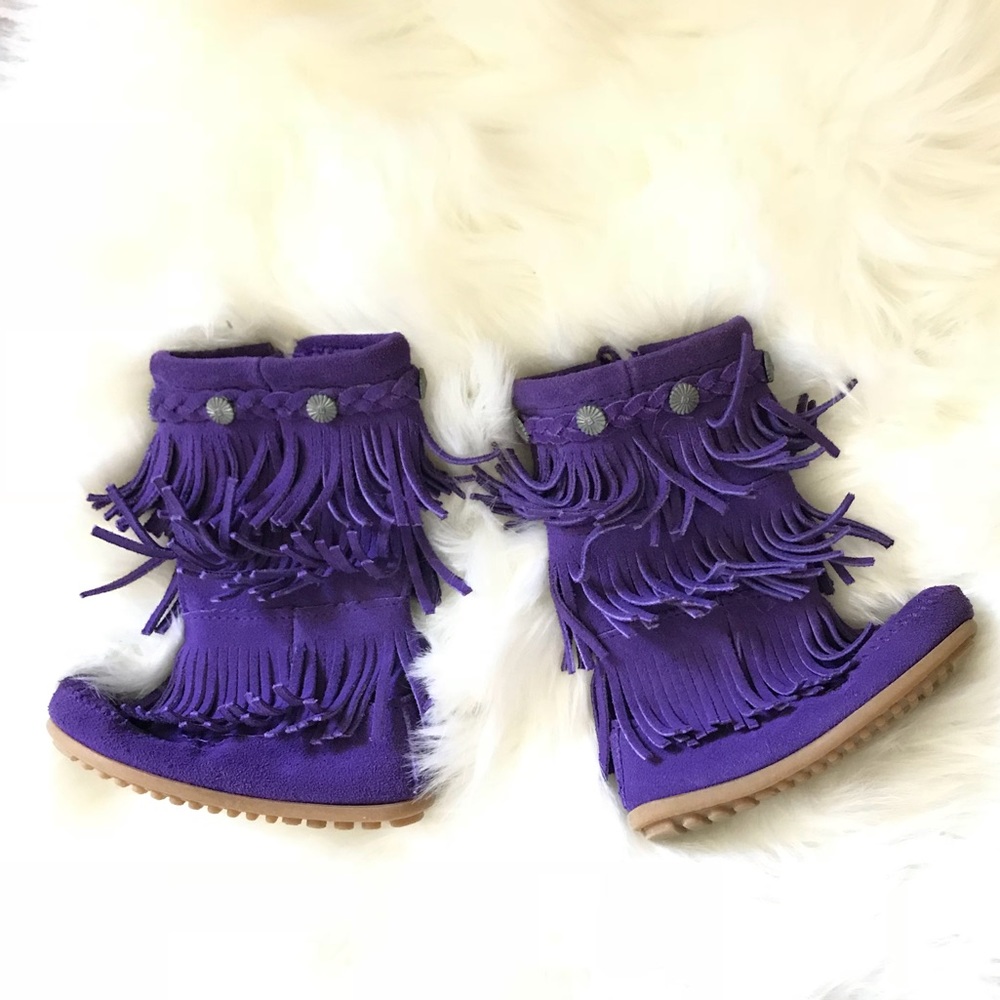 Minnetonka fringe toddler boots